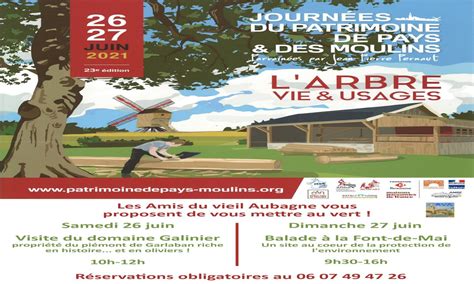 Journ Es Du Patrimoine De Pays Et Des Moulins Ville D Aubagne