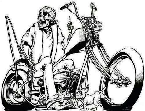 Skulls And Stuff Motorcycle Drawing Motorcycle Artwork Bike Art