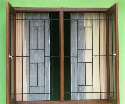 model jendela rumah minimalis bagian depan modern kayu jati