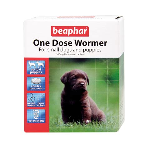 Beaphar One Dose Worming Tablets For Small Dogs And Puppies