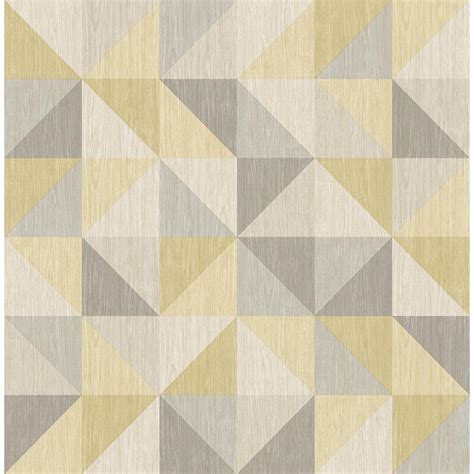 A Street Puzzle Yellow Geometric Wallpaper Sample 2697 22623sam The Home Depot