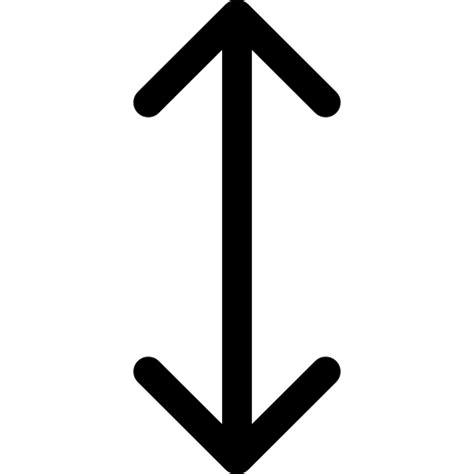 Símbolo Vertical De Doble Flecha Iconos Gratis De Flechas