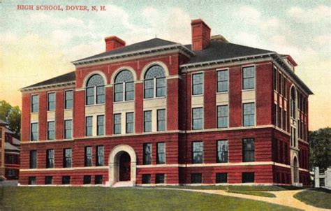 Postcard High School In Dover New Hampshire109756 Ebay
