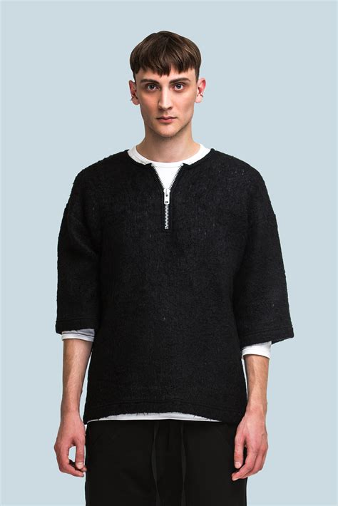 Woolen Kimono Sweater With The Zipper By Finch Ukrainian Brand