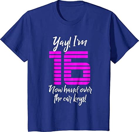 Funny 16th Birthday Driving T Shirt For 16 Year Old Girls