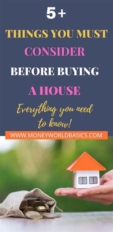 5 Things You Must Consider Before Buying A House Money World Basics