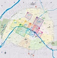 mapa-barrios-paris - La Guía de París