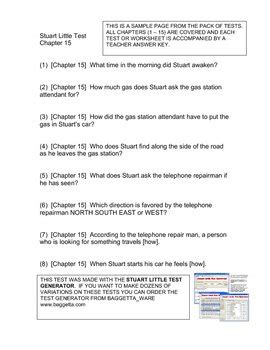 Little book chapter 3 total wine. Stuart Little Chapter Tests or Worksheets by Albert ...