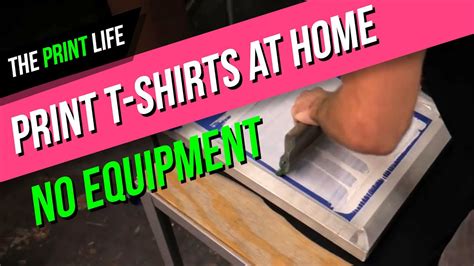How To Silk Screen Print A T Shirt At Home For Cheap The Print Life