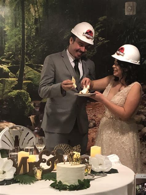 My Husband And I Had A Jurassic Park Wedding At The Denver Botanical