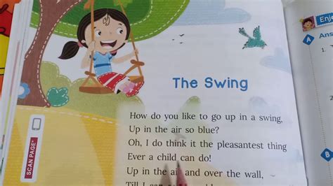 Class 2nd Living English Poem The Swing🌴 Youtube