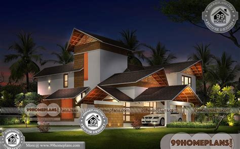 Kerala House With Nadumuttam With Modern Double Storey House Plans