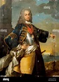 . Englisch: Porträt von König John V. von Portugal, vor dem Fluss Tajo ...
