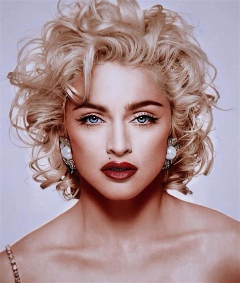 Madonna Hair Madonna 90s Madonna Fashion Lady Madonna Permed Hairstyles Cute Hairstyles