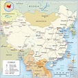 Political Map of China - Nations Online Project
