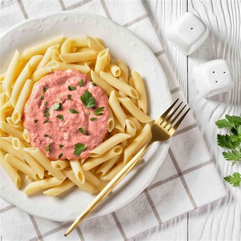 Penne With Italian Pink Sauce Pasta Recipe Parma Rosa Sauce