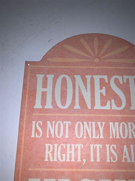 Genuine Jimmy Johns Honesty In Store Metal Sign Rare Authentic Ebay