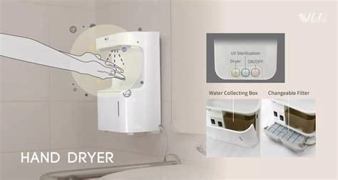 Automatic Hand Dryer With Uv Sterilizer Light Ac 220v 60hz