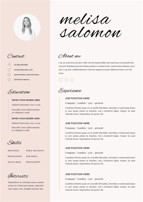 20 Funky Resume Templates Free For Your Learning Needs