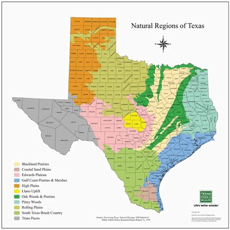 Texas Natural Resources Map Secretmuseum