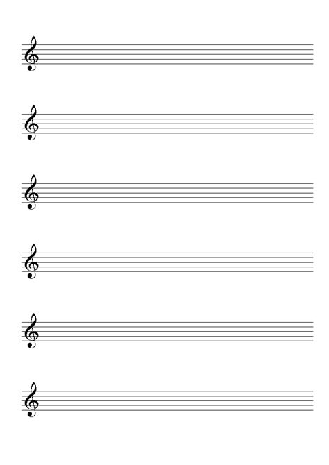 Printable Blank Sheet Music Template For Word Nuryadi Ardi