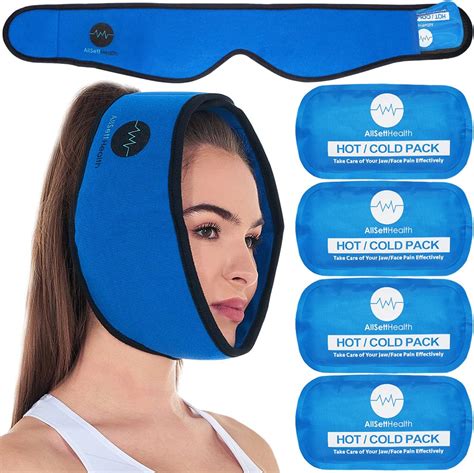 Buy Face Ice Pack For Wisdom Teeth Jaw Head And Chin 4 Reusable Hot