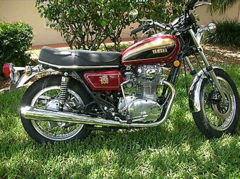 1977 Yamaha Xs 650d Maxi Maroon Motos Antigas Motos