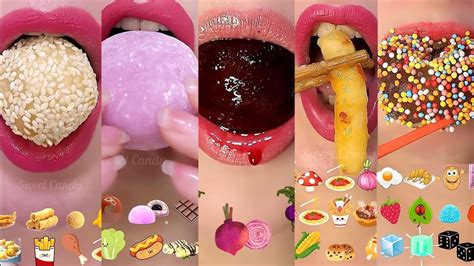 Asmr Emoji Jelly Food Dessert For Relaxing Asmr 이모지 먹방 Eating Sounds