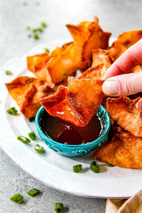 Crab Rangoon With Sweet And Sour Sauce Baked Fried Or Air Fried