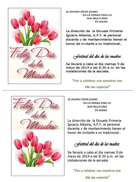 Invitacion 10 De Mayo Pdf