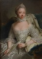 Portrait de Charlotte de Mecklembourg-Strelitz peint en 1762 par Georg ...
