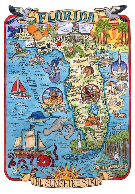 Florida Map For Classroom