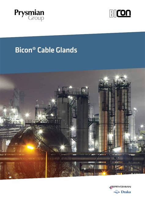 PDF Bicon Cable Glands Prysmian Group Hazardous Gland Selection