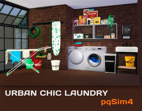 My Sims 4 Blog Urban Chic Laundry Set By Pqsim4