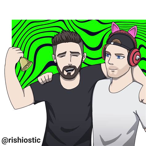 since jack s gonna host lwiay i made jack and pewds fanart [oc rishiostic] hope you guys like