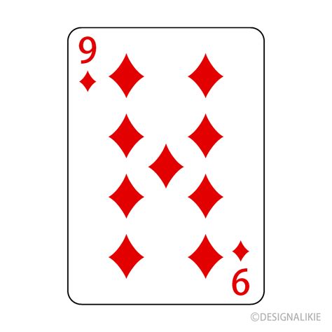 Nine Of Diamonds Playing Card Clip Art Free Png Image｜illustoon