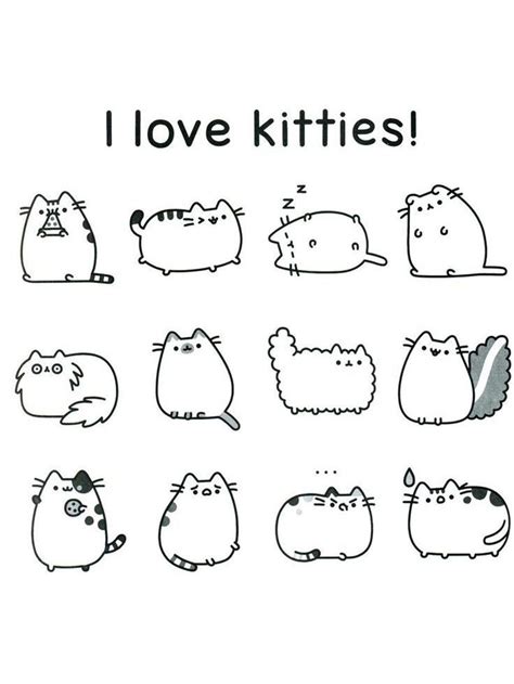 Free Pusheen Coloring Pages