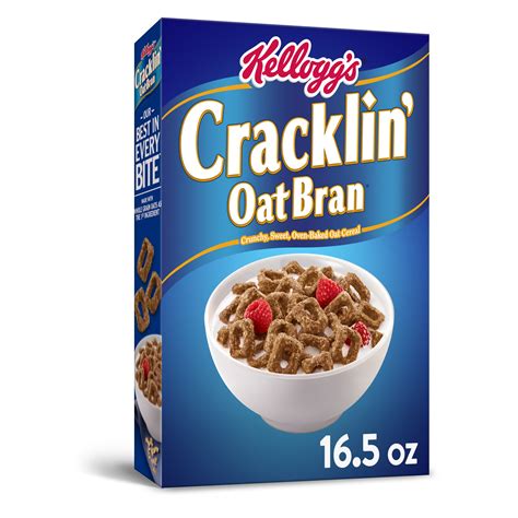Kelloggs Cracklin Oat Bran Breakfast Cereal Original 165 Oz