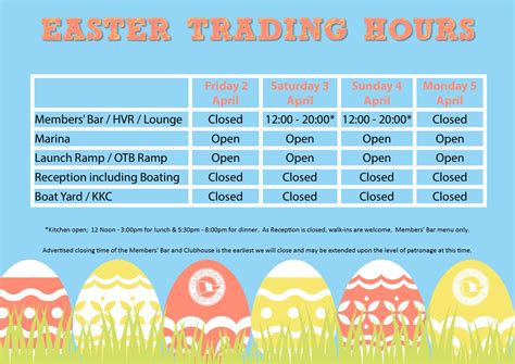 Club Easter Trading Hours