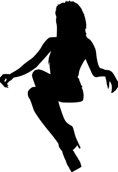12 Woman Sitting Silhouette Png Transparent
