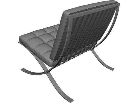 Barcelona Chair Cad Model 3dcadbrowser
