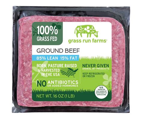 Grass Fed Ground Beef 85 15 Grass Run Farms Products