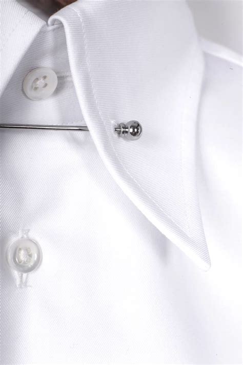 Biała Koszula Z Kołnierzem Pin Collar Getzner Basic Koszule