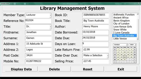 How To Create A Library Management System In Excel Part 3 Of 4 Youtube