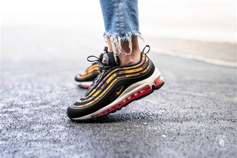 Mens womens air max 97 sports shoes breathable comfy gym running sneaker trainer. Nike Women's Air Max 97 SE Black/University Gold - BV0129-001