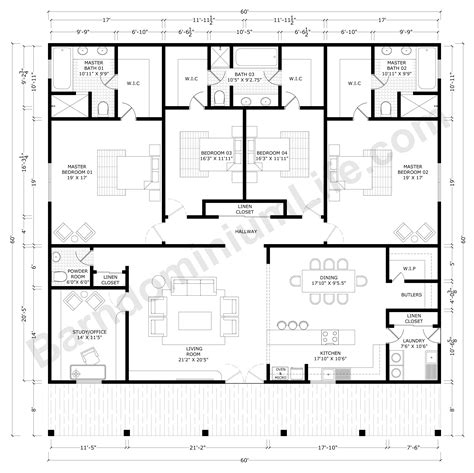29,558 exceptional & unique house plans at the lowest price. Barndominium Floor Plans with 2 Master Suites - What to ...