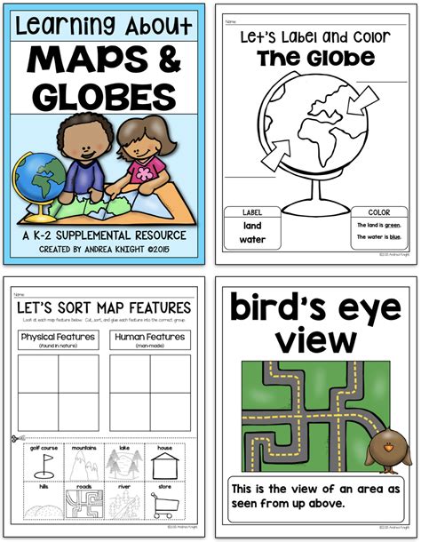 Maps And Globes Worksheets