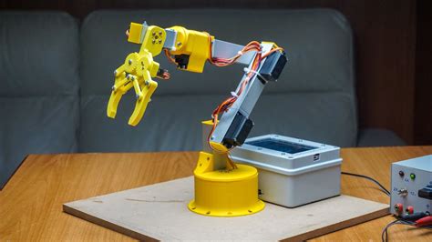 How To Make An Arduino Robotic Arm Controlled By Touch Interface Youtube