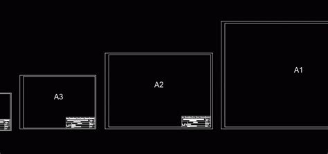 Sheet Formats A1 A2 A3 A4 2d Dwg Block For Autocad Designs Cad