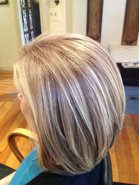 Golden Blonde Highlights On Gray Hair Hair Highlights And Lowlights